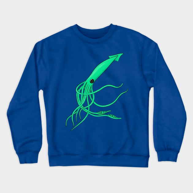 Friendly Kraken Crewneck Sweatshirt by Kalepanic